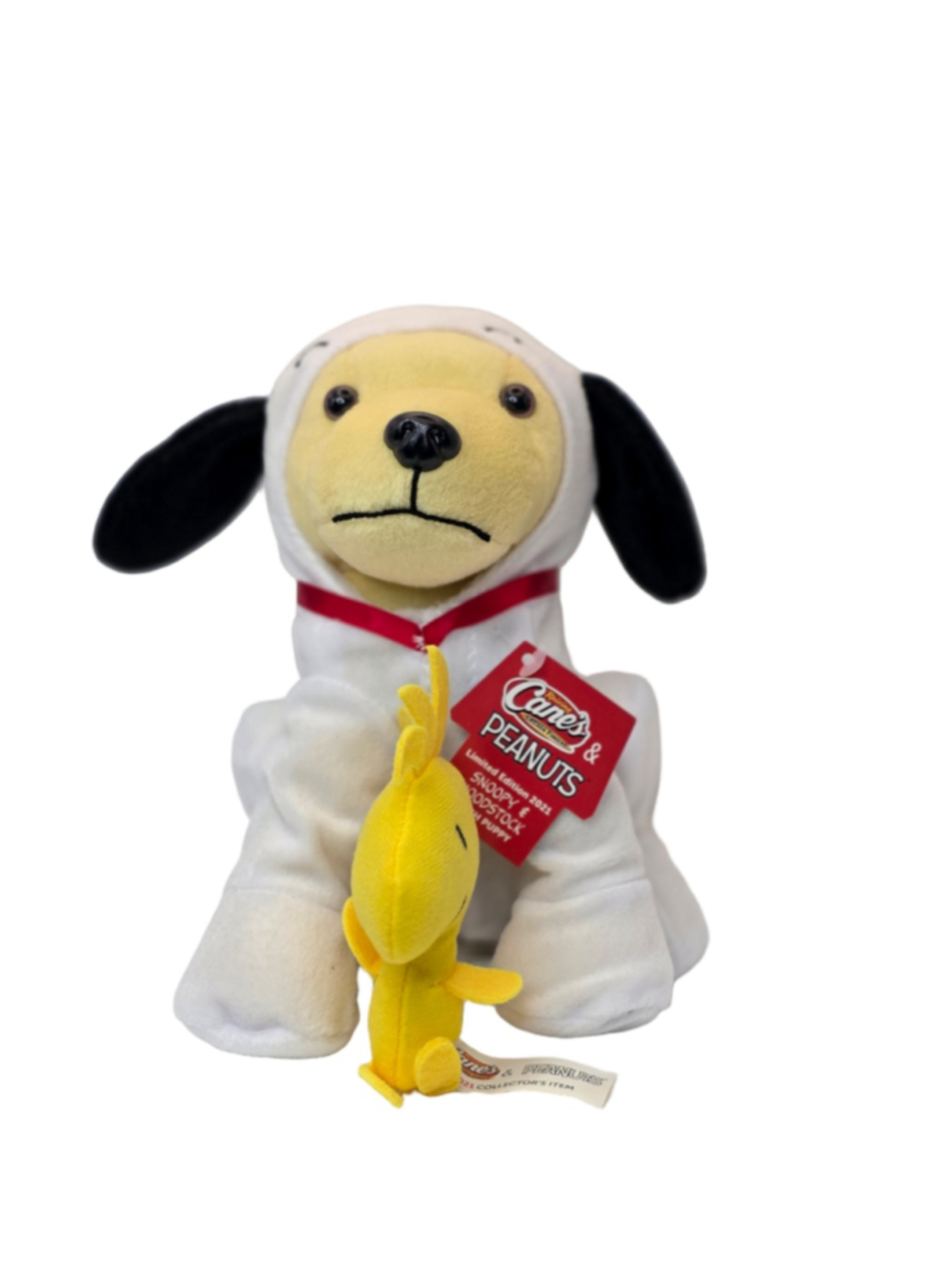 Kids Raising Cane's Peanuts Snoopy Plush Toy One Size White Yellow